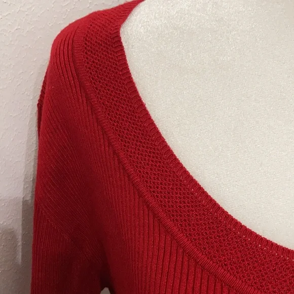 EC Evan Picone Shade of Red Blouse Size XL - Picture 8 of 12